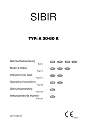 Sibir A 30-80 K Instrucciones De Manejo