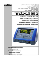 Metrix MTX3250 Manual De Instrucciones