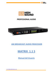 High Sound MATRIX  1.1 S Manual Del Usuario