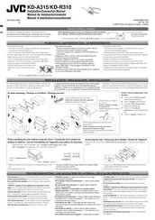 JVC KD-A315 Manual De Instrucciones