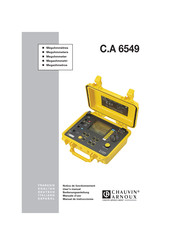 Chauvin Arnoux C.A 6549 Manual De Instrucciones