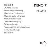 Denon DL-A110 Manual Del Usuario