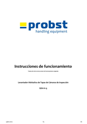 probst SDH-H-15 Instrucciones De Funcionamiento