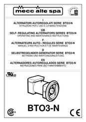 Mecc Alte spa BTO3 2L/4 Instrucciones Para Uso Y Mantenimiento