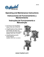 Haskel AA-15 Instrucciones De Funcionamiento