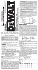 Dewalt DC021 Manual De Instrucciones