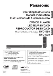 Panasonic DVD-S38 Instrucciones De Funcionamiento