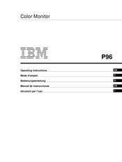 IBM P96 Manual De Instrucciones