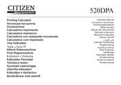 Citizen 520DPA Manual De Instrucciones