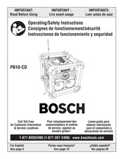 Bosch PB10 Instrucciones De Funcionamiento