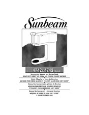 Sunbeam 4743 Manual De Instrucciones Y Libro De Recetas