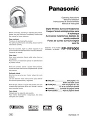 Panasonic RP-WF6000 Instrucciones De Funcionamiento