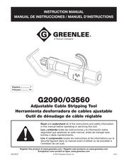 Greenlee G2090 Manual De Instrucciones