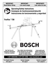 Bosch TracRac T3B Instrucciones De Funcionamiento