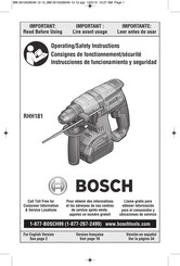 Bosch RHH181-01 Instrucciones De Funcionamiento