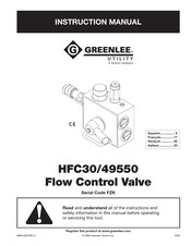 Greenlee HFC30 Manual De Instrucciones