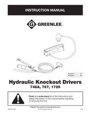 Greenlee 767 Manual De Instrucciones