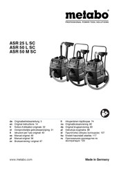 Metabo ASR 25 L SC Manual De Instrucciones