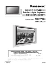 Panasonic TH-37PD25 Manual De Instrucciones