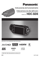 Panasonic HDC-SD5 Instrucciones De Funcionamiento