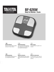 Tanita BF-626W Manual De Instrucciones