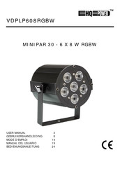 HQ-Power VDPLP608RGBW Manual Del Usuario