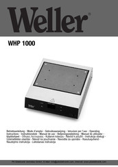 Weller WHP 1000 Manual De Uso