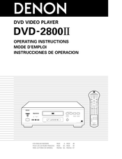 Denon DVD-2800II Manual De Instrucciones
