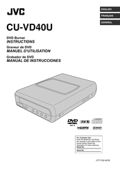 JVC CU-VD40U Manual De Instrucciones