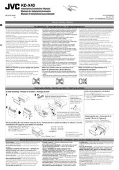 JVC KD-X40 Manual De Instrucciones