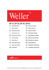 Weller 0054003299 Manual De Uso