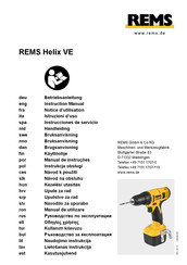 REMS Helix VE Instrucciones De Servicio