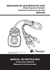 Minipa MFA-850 Manual De Instrucciones