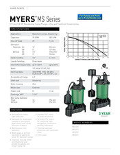 MYERS MS Serie Manual Del Usuario