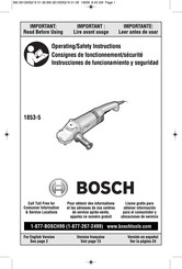 Bosch 1853-5 Instrucciones De Funcionamiento Y Seguridad