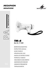 Monacor PA TM-6 Manual De Instrucciones