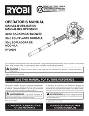 Ryobi RY09605 Manual Del Operador