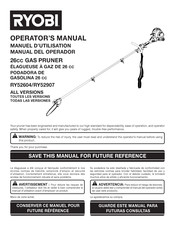 Ryobi RY52604 Manual Del Operador