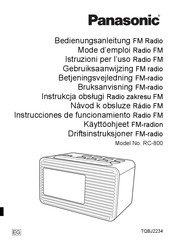 Panasonic RC-800 Instrucciones De Funcionamiento