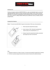 MASTER VISION RM-UNILCD Manual Del Usuario