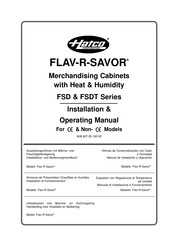 Hatco FLAV-R-SAVOR FSDT-1X Manual De Instalación Y Funcionamiento