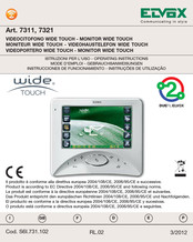 Elvox WIDE TOUCH 7321 Instrucciones De Funcionamiento