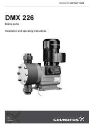 Grundfos DMX 226 Instrucciones De Instalación Y Funcionamiento