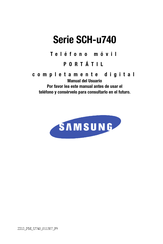 Samsung SCH-u740 Serie Manual Del Usuario