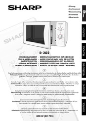 Sharp R-202 Manual De Instrucciones Y Recetario