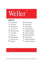 Weller WAD 101 Manual De Uso