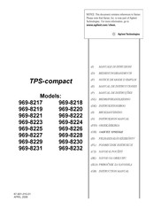 Agilent Technologies TPS-compact 969-8226 Manual De Instrucciones