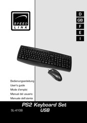 Speedlink PS2 Manual Del Usuario