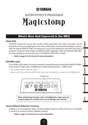 Yamaha MAGICSTOMP MK2 Manual Del Usuario