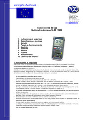 PCE W-20 TRMS Instrucciones De Uso
